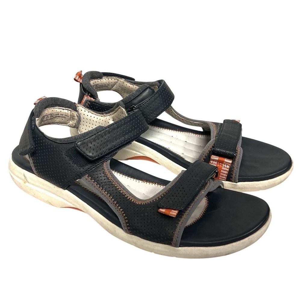 Clarks Sandal 10 Womens Blue Adjustable Walking‎ Comfort